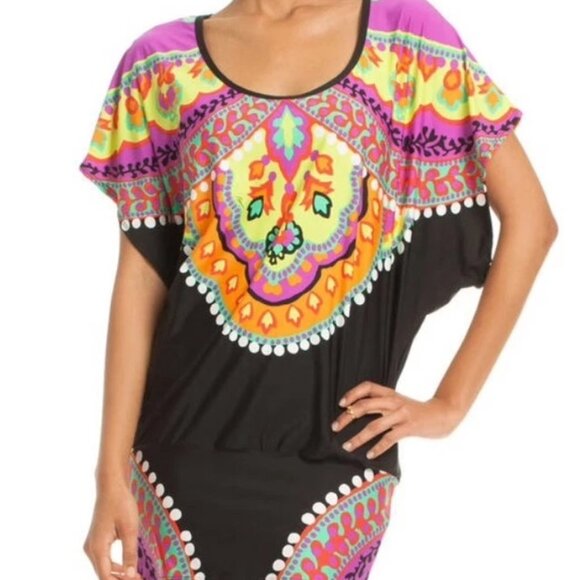 TRINA TURK Nuevo Sol Swim Cover Up, Size Extra Small - Picture 1 of 6